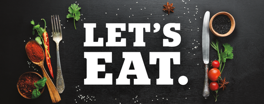 Let's Eat Display Header, Non-Magnetic Version